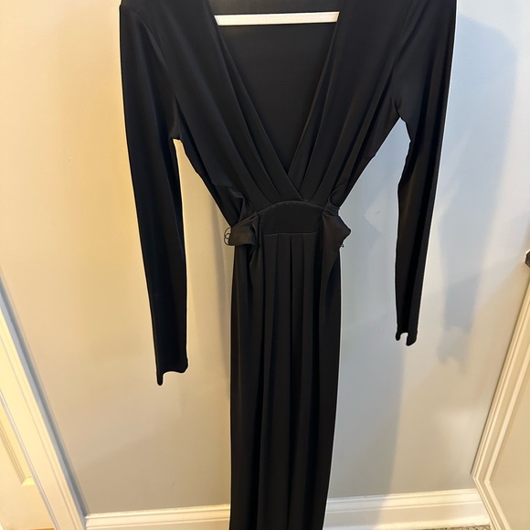 BCBGMAXAZRIA BLACK ‘PEARL’ MAXI DRESS - Picture 3 of 5